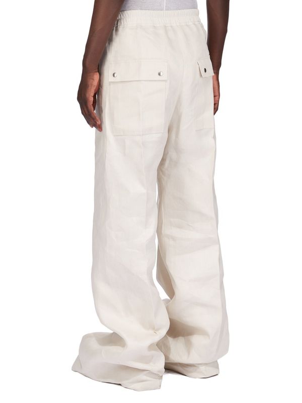 Bella Drawstring Wide Linen Pants