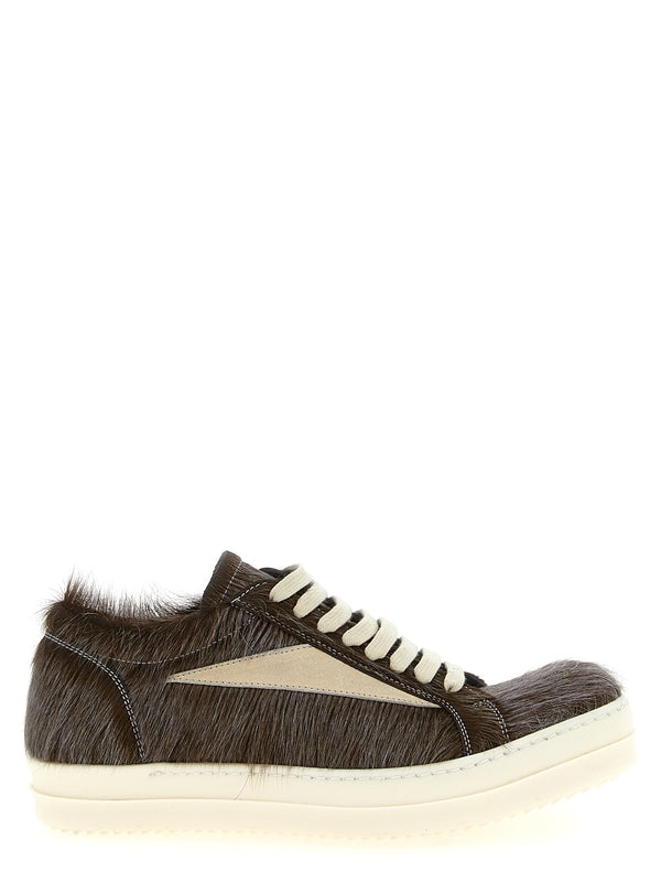 Rick Owens Grey Low Top Sneakers