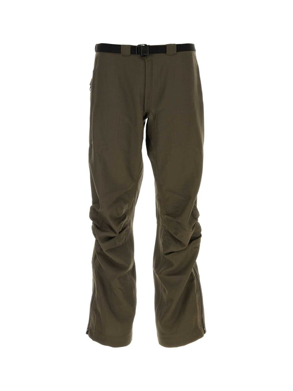 Belt Detail Wool Pants