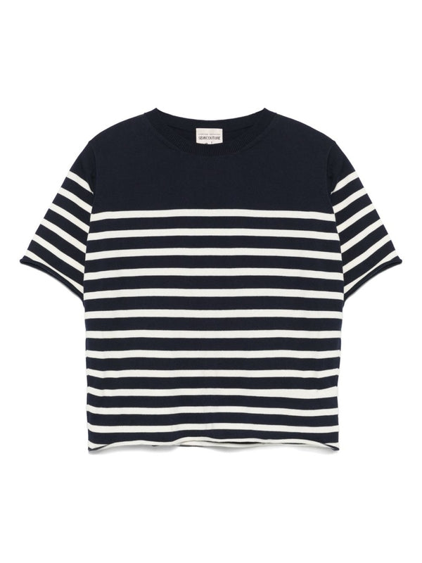 Stripe Back
  Logo Short Sleeve T-Shirt