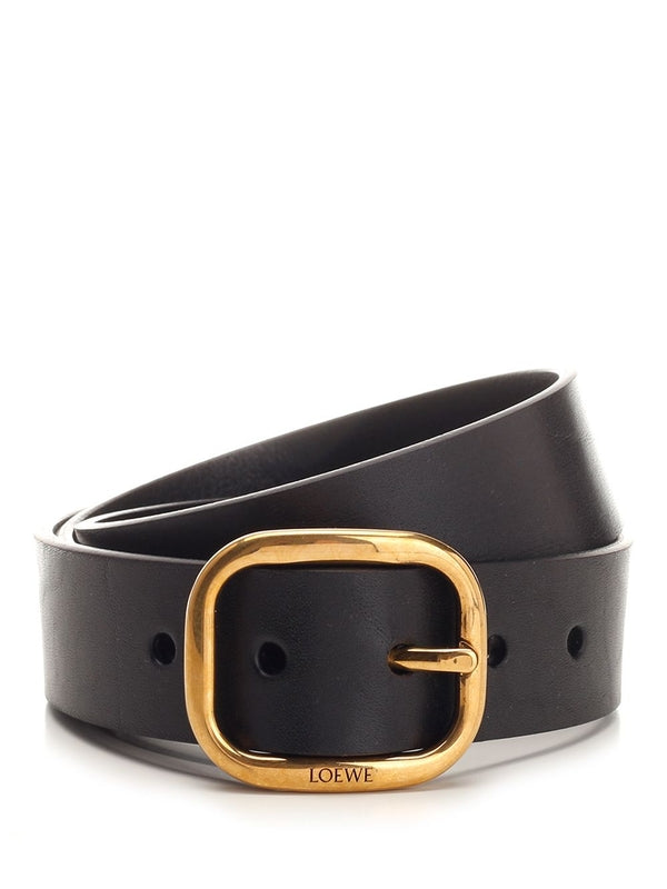 Logo Detail Leather Belt