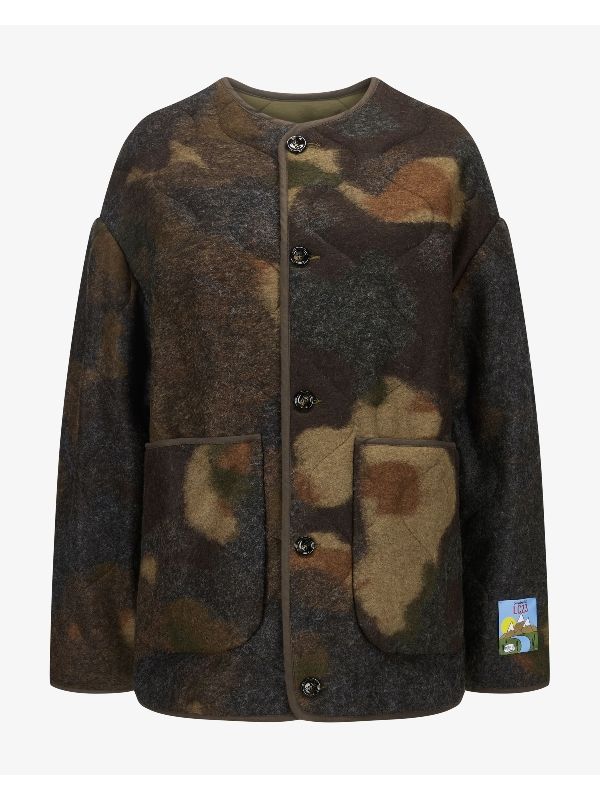 Reversible Camouflage Quilted Jacket