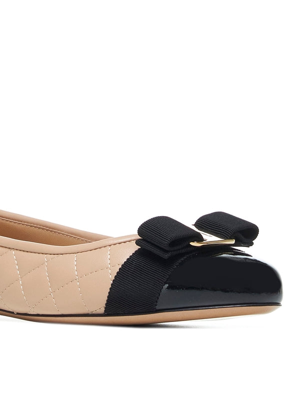 Varina Quilted Leather Flat Shoes