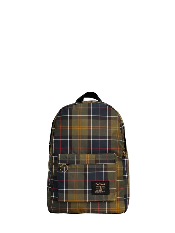 Barbour Green Checked Backpacks