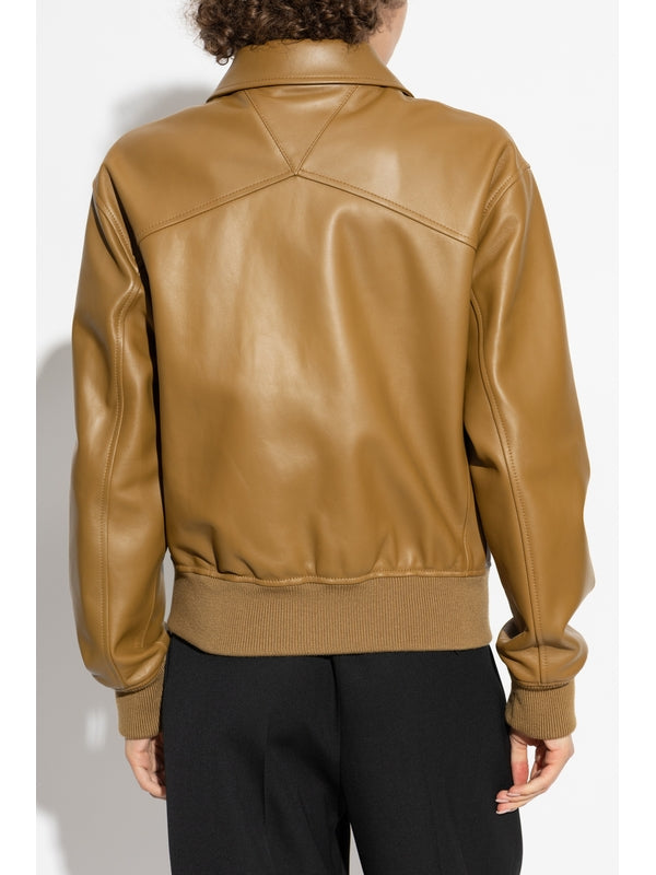 Zip-Up Leather
  Bomber