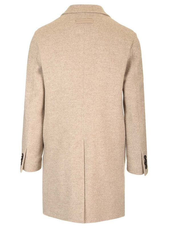 羊毛羊绒双排扣大衣