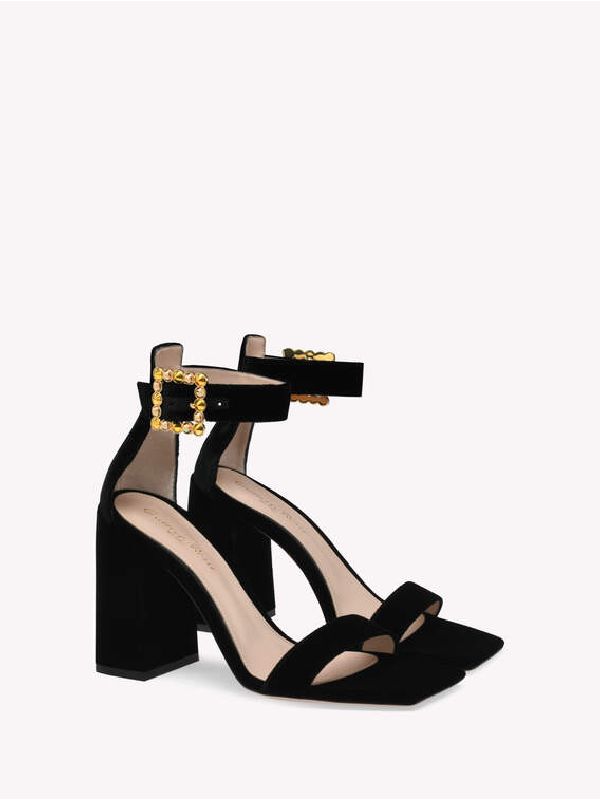 Wondy Velvet Sandal Heel