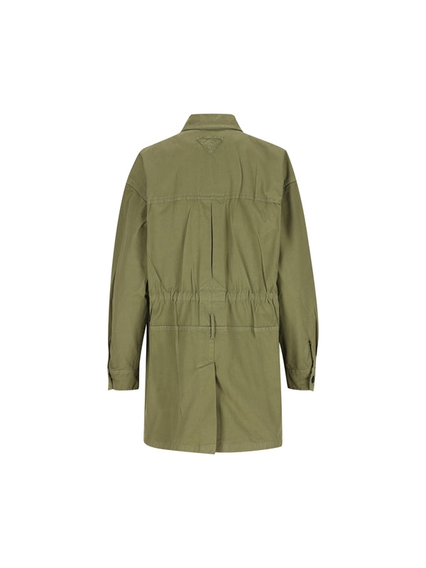 Triangle Patch Cotton Parka