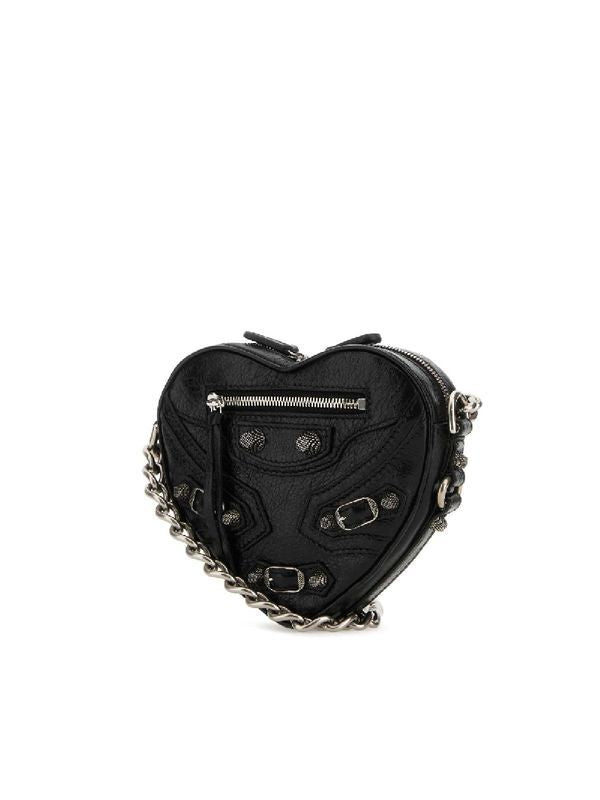 Balenciaga Le Cargo Heart Mini Black Crossbody & Shoulder Bags