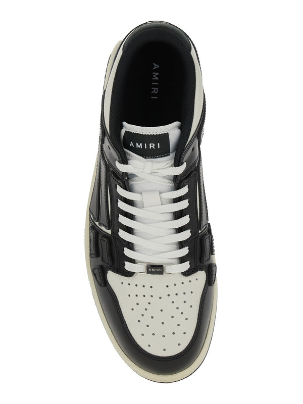 スケルレザーロートップスニーカー