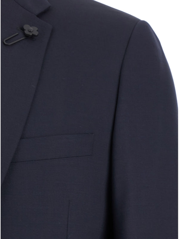 Single-breasted Wool Blend Suit
