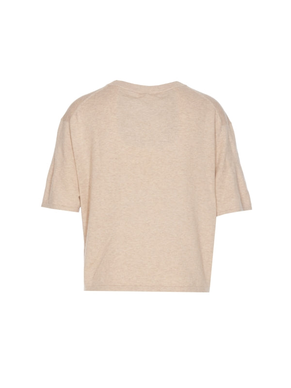 Cotton Cashmere Short Sleeve Knit