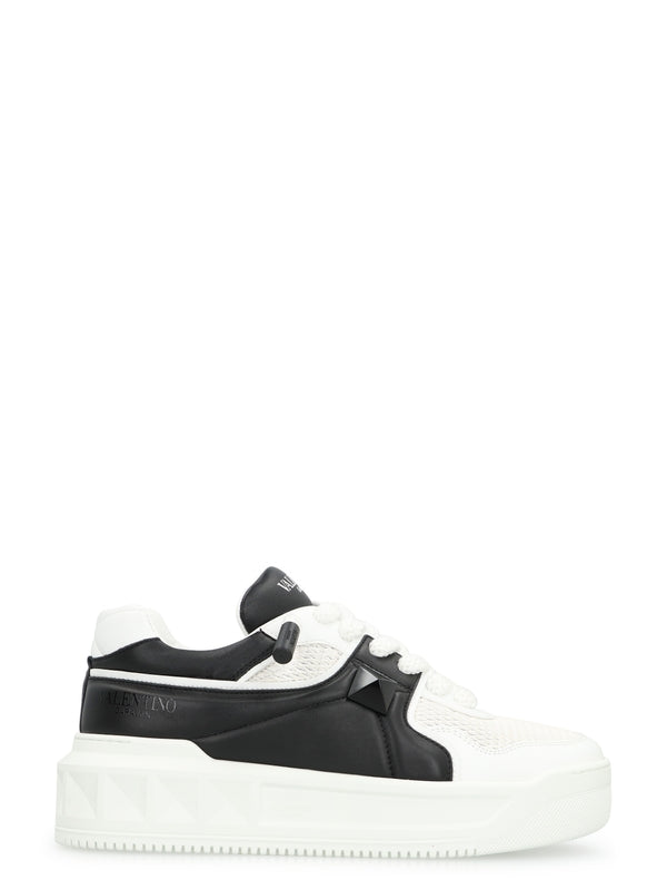 Valentino White Black Low Top Sneakers