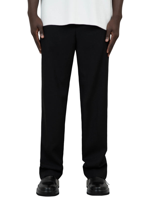 Black Wool Tailored Pants