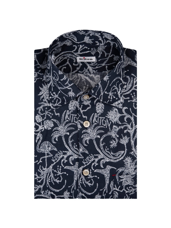 Allover Printing Cotton Shirt