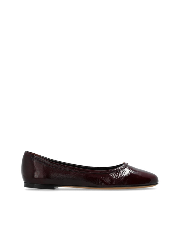 Marcie Glossy Leather Flat Shoes