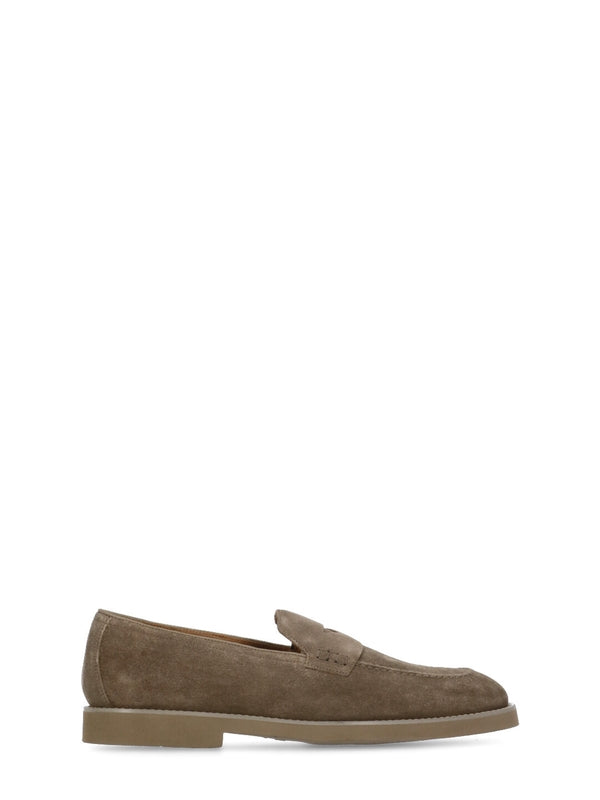 Brown Suede Loafers