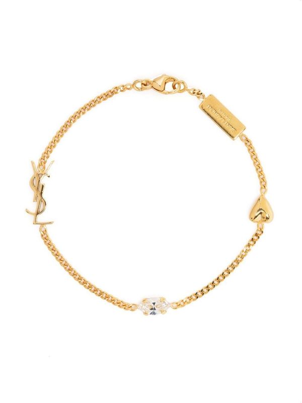 Cassandra Heart Charm Chain Bracelet - Jente