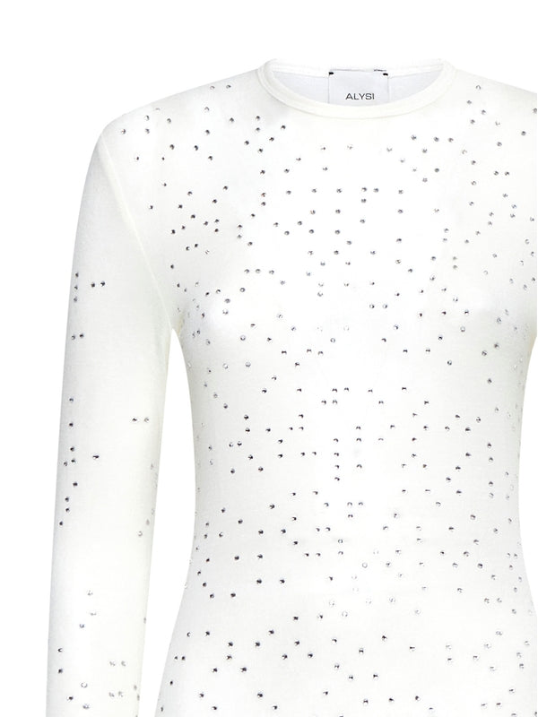 Rhinestone Long Sleeve Top