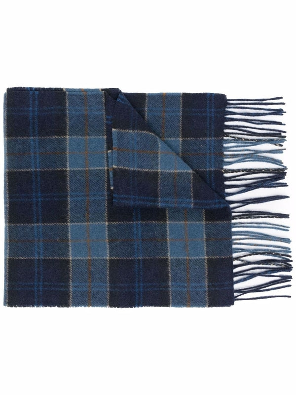 Barbour Blue Wool Mufflers