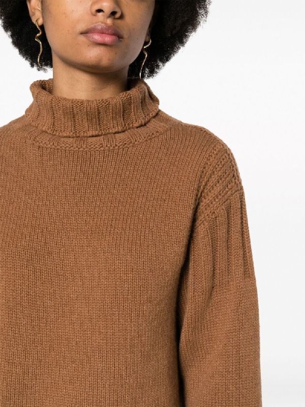 High-Neck Cashmere Knit