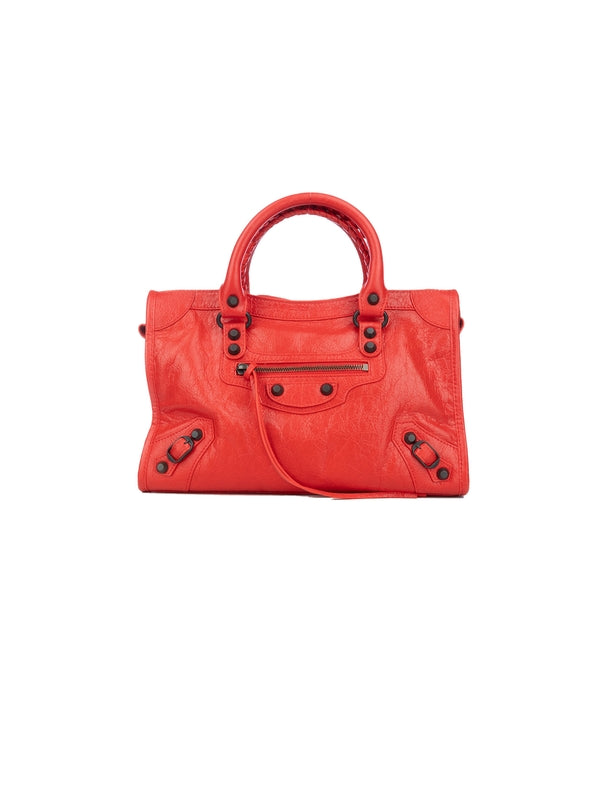 Balenciaga City Small Red Tote Bags