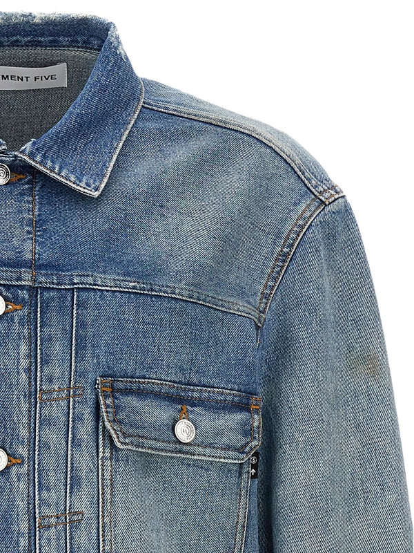 Distressed
  Denim Jacket