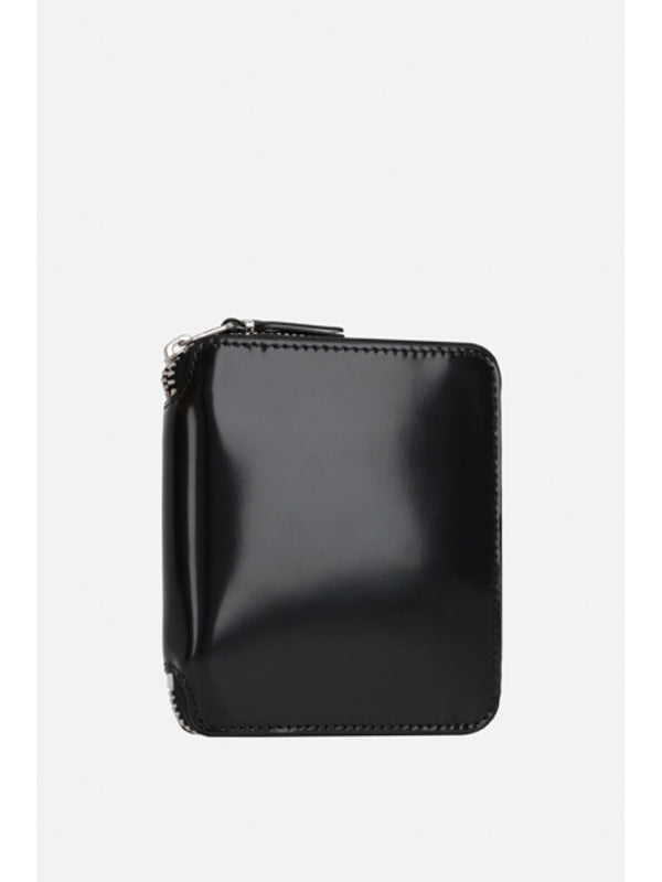 Zipper Around Leather Wallet