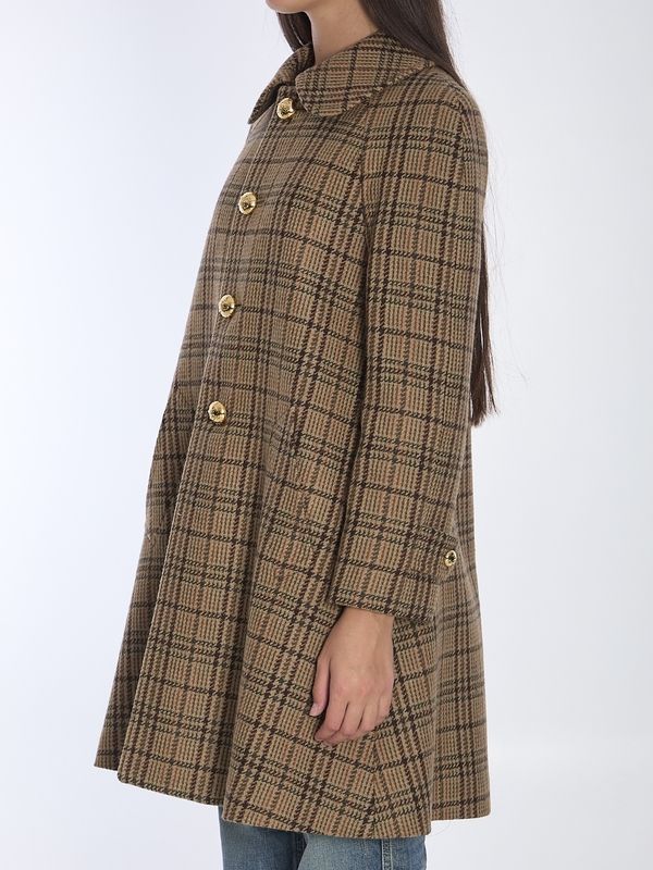 Victoire Check Wool Coat