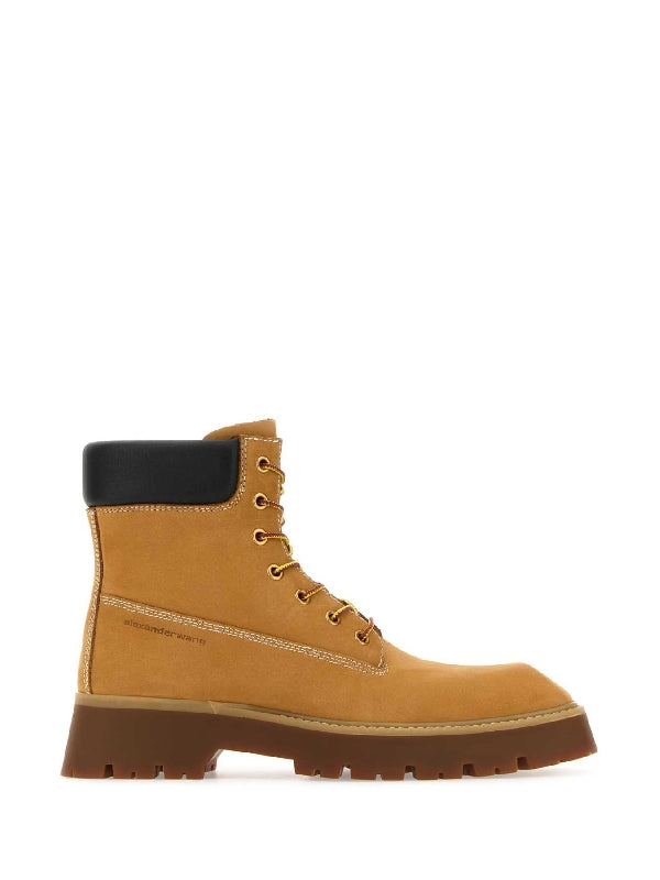 Throttle Nubuck Leather Lace-up Boots