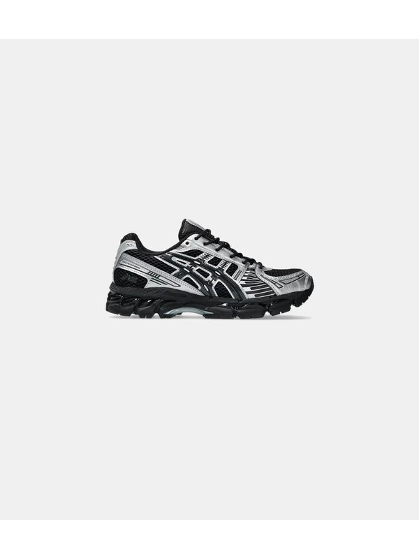 Asics Silver Black Low Top Sneakers