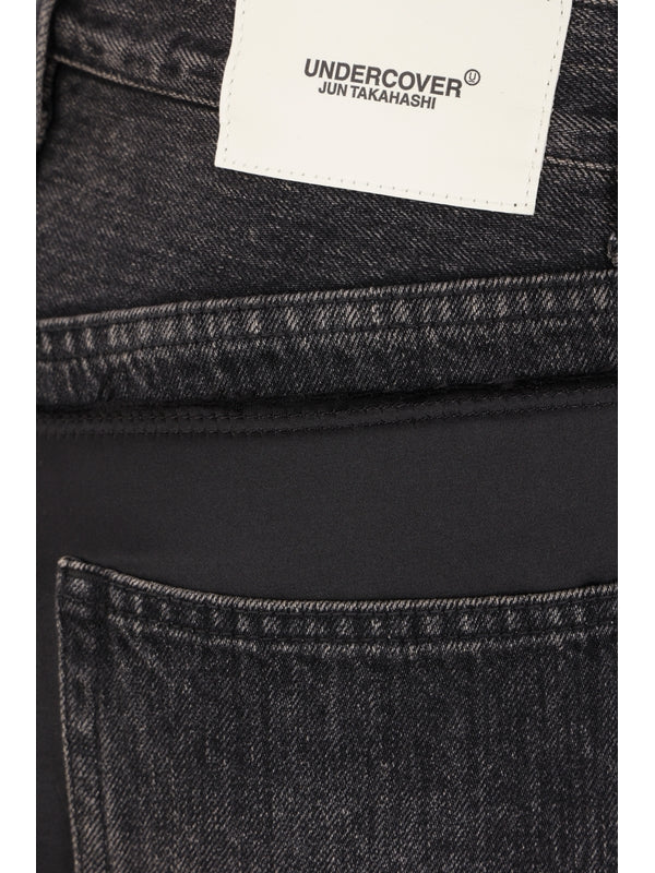 Layered Detail Denim Pants