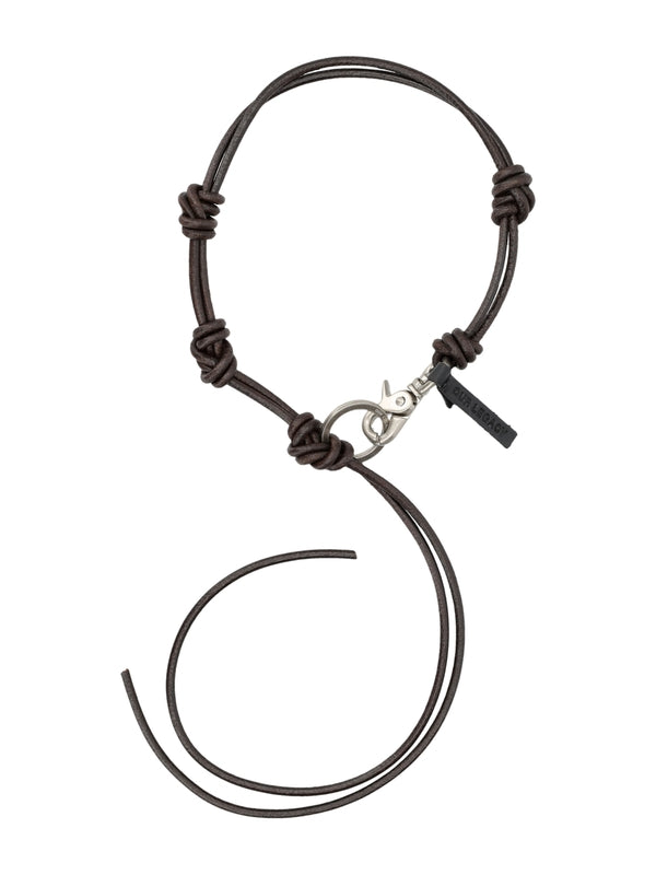 Radon Knot Leather Necklace