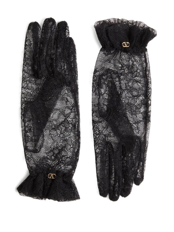 Valentino Black Gloves
