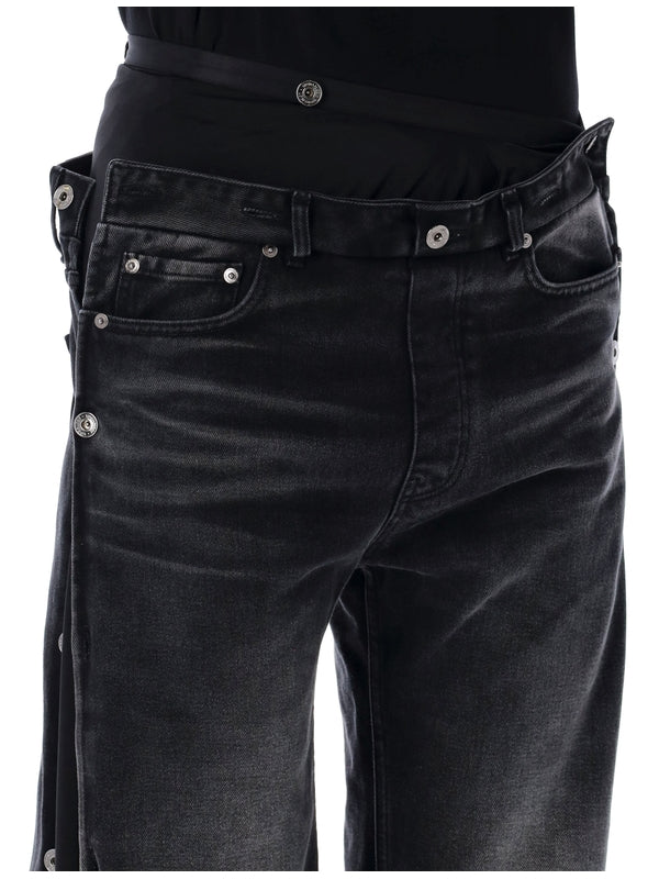 COLLAPSED WAIST JEANS Denim Pants