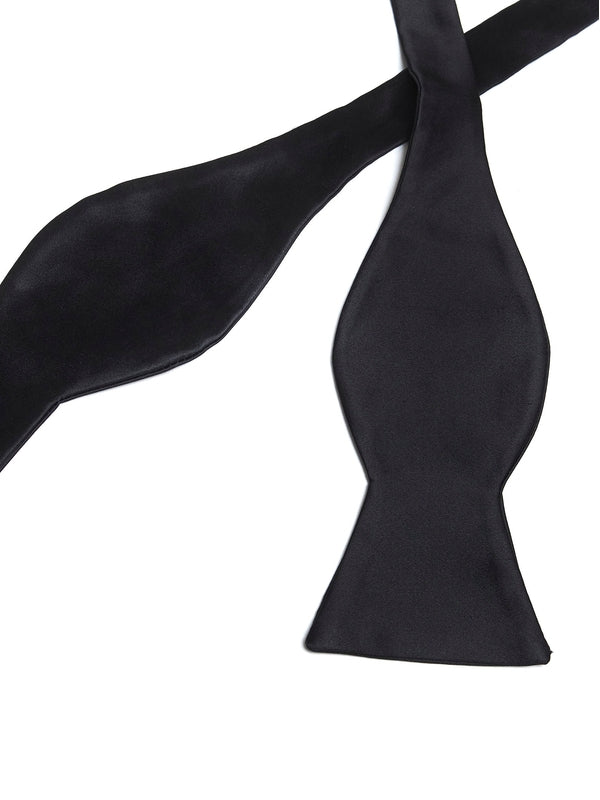 Black Cotton Silk Tie