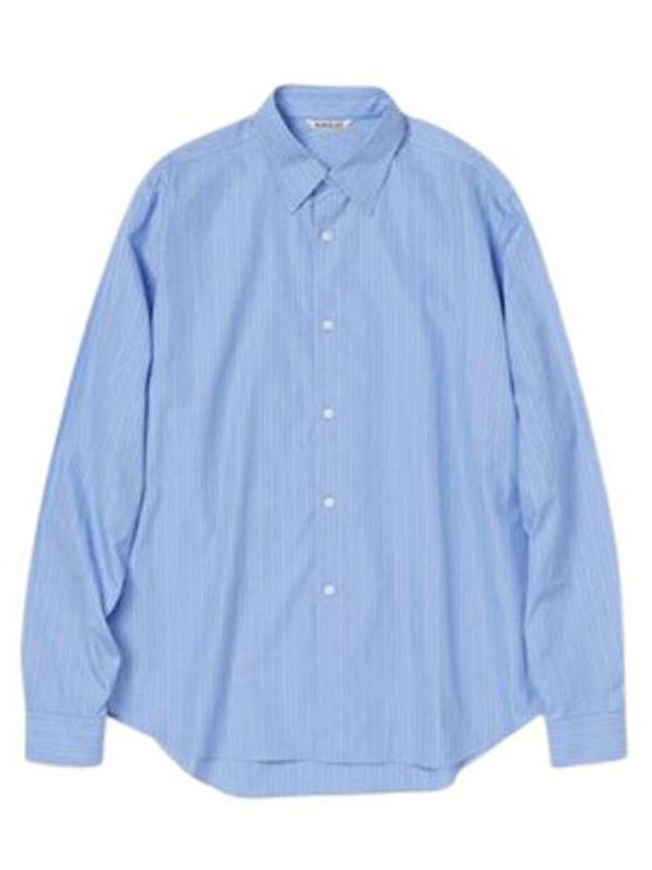 AURALEE - Suvin High Count Stripe Shirt - Jente