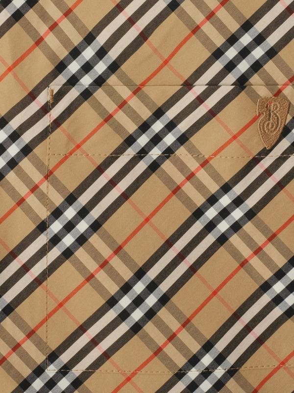 Vintage Check Pattern Short
  Sleeve Shirt