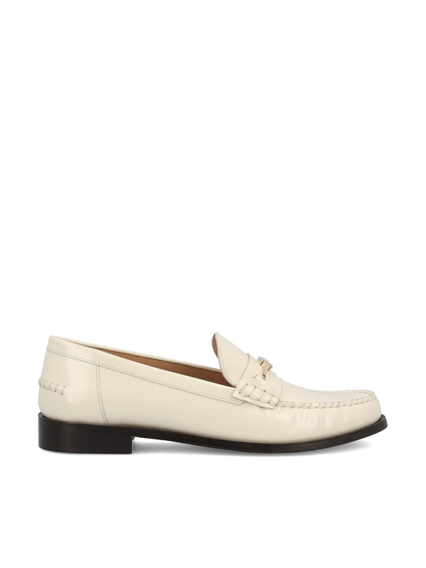 Vara Chain Leather Loafers