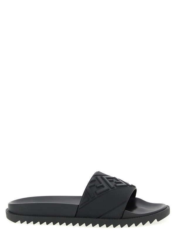 Fendi Black Slides