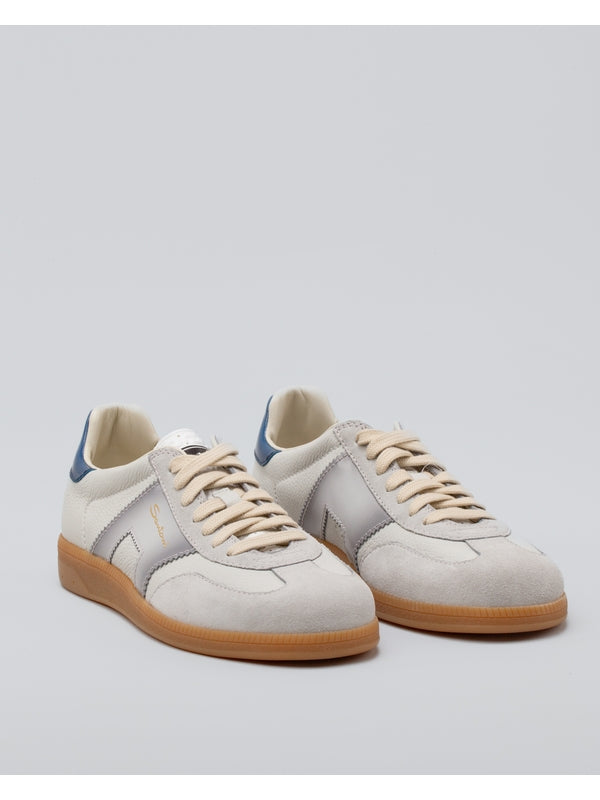 Santoni White Low Top Sneakers