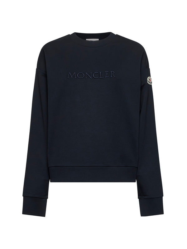 Logo Patch Embroidery Cotton Sweatshirt