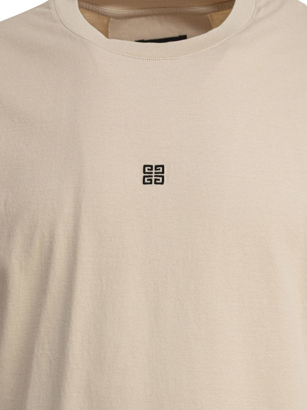 4g Logo Embroidery Cotton Short Sleeve T-shirt