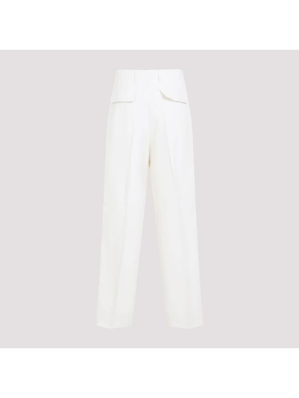 Cotton Cashmere Tailored Pants