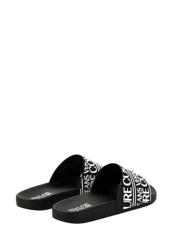 Versace Black Slides