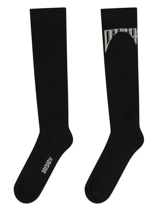 Logo Jacquard Cotton Socks