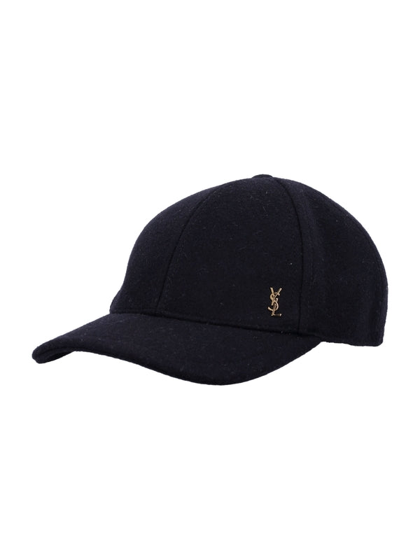 Saint Laurent Black Ball Cap