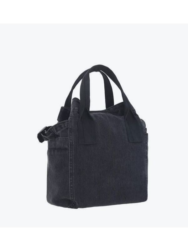 Drawstring Cotton Small Tote Bag