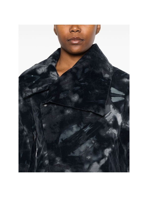 Pattern Printing Nylon Coat