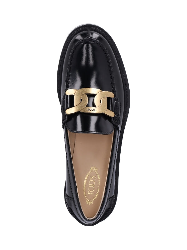 TOD'S - Chain Detail Leather Loafers - Jente